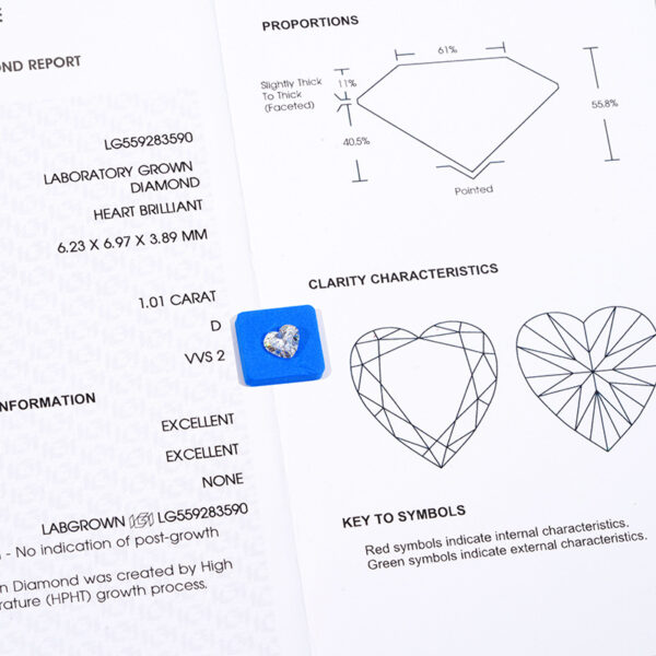 IGI-certified HPHT/CVD lab-grown diamonds can be customized. - Image 3