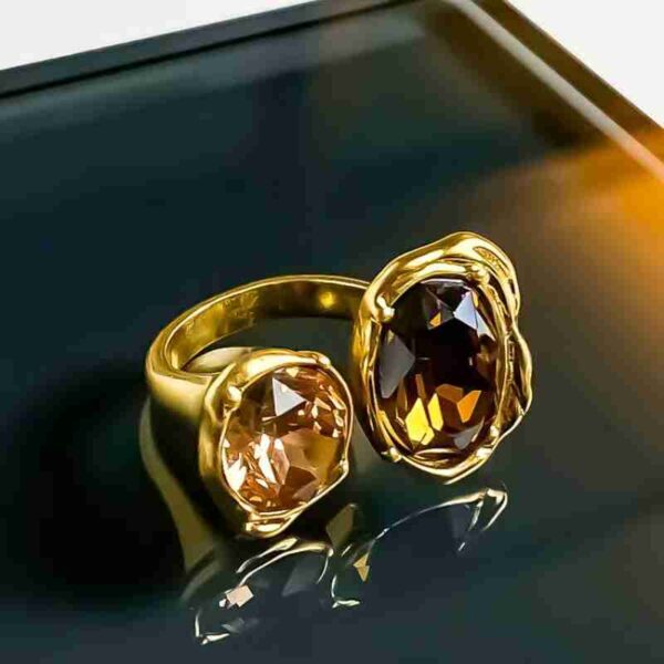 Golden Gemini Ring - Image 4