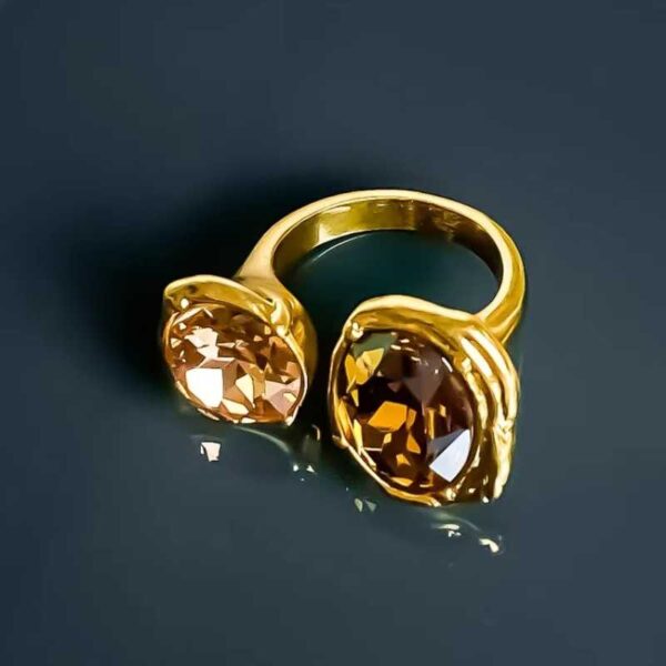 Golden Gemini Ring - Image 3